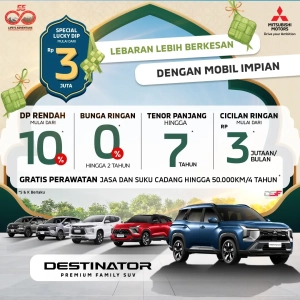 promo mitsubishi dp ringan bunga 0%